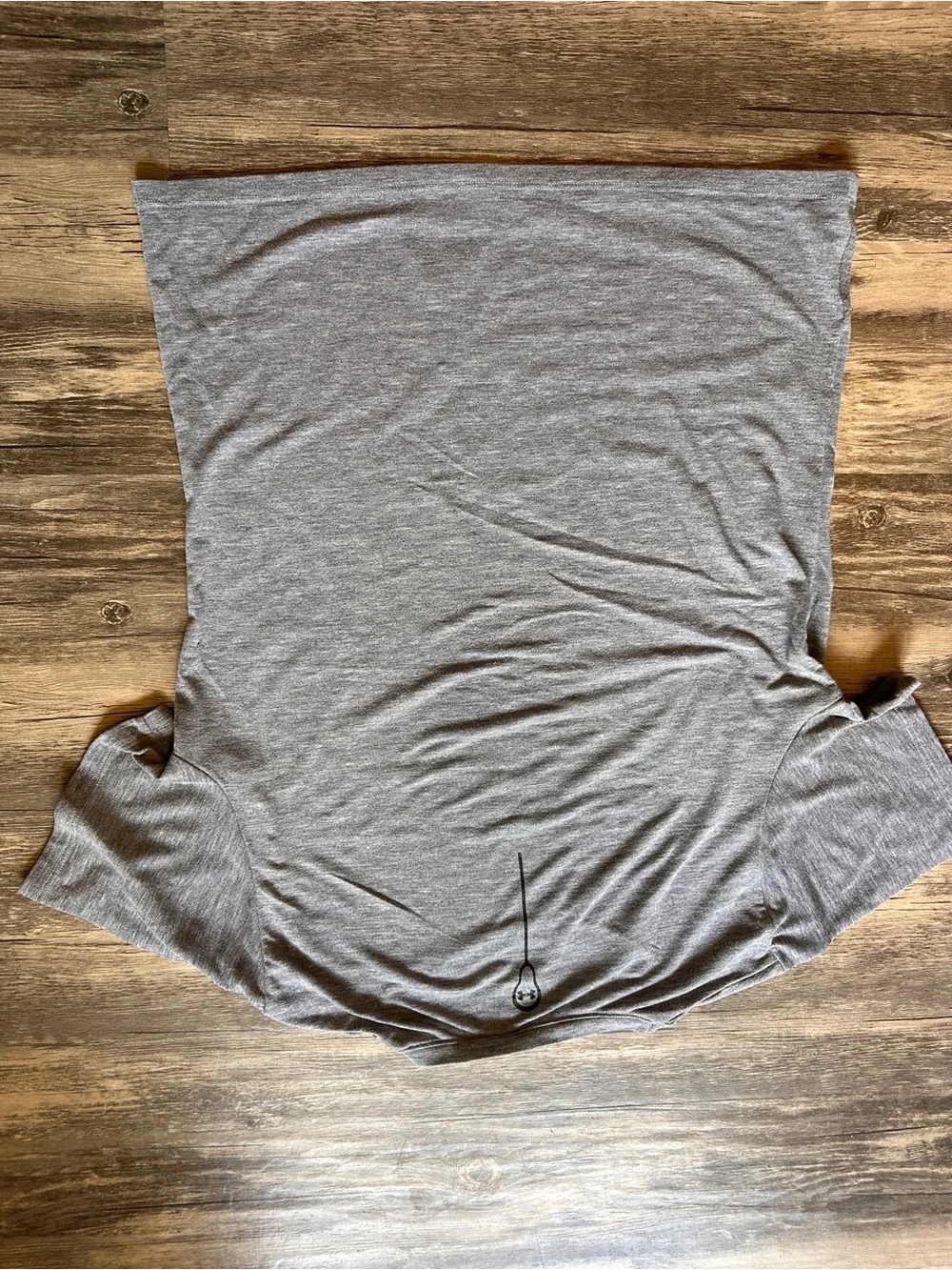 Under Armour Gray Performance Logo Tee lacrosse